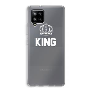 CaseCompany King zwart: Samsung Galaxy A42 5G Transparant Hoesje