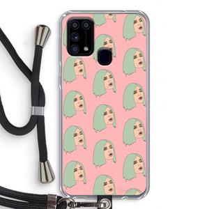 CaseCompany King Kylie: Samsung Galaxy M31 Transparant Hoesje met koord
