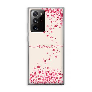 CaseCompany Hartjes en kusjes: Samsung Galaxy Note 20 Ultra / Note 20 Ultra 5G Transparant Hoesje