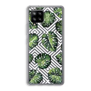 CaseCompany Geometrische jungle: Samsung Galaxy A42 5G Transparant Hoesje