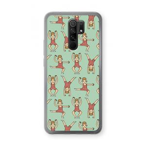 CaseCompany Gymboys: Xiaomi Redmi 9 Transparant Hoesje