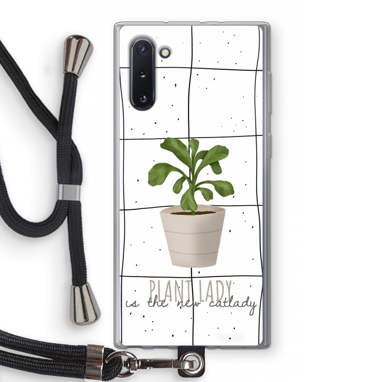CaseCompany Kamerplant op vensterruit: Samsung Galaxy Note 10 Transparant Hoesje met koord