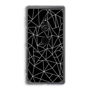 CaseCompany Geometrische lijnen wit: Sony Xperia XZ2 Transparant Hoesje