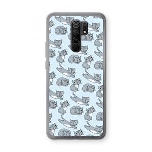CaseCompany Poezen: Xiaomi Redmi 9 Transparant Hoesje