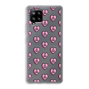 CaseCompany GIRL POWER: Samsung Galaxy A42 5G Transparant Hoesje