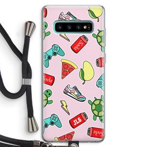 CaseCompany Things Jamie Loves: Samsung Galaxy S10 Plus Transparant Hoesje met koord