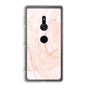 CaseCompany Peach bath: Sony Xperia XZ2 Transparant Hoesje