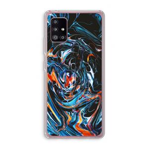 CaseCompany Black Unicorn: Samsung Galaxy A51 5G Transparant Hoesje