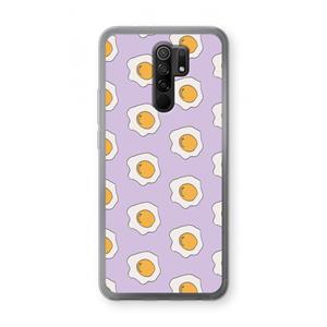 CaseCompany Bacon to my eggs #1: Xiaomi Redmi 9 Transparant Hoesje