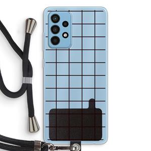 CaseCompany Rooster: Samsung Galaxy A52 Transparant Hoesje met koord