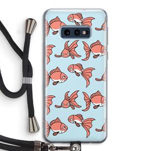 CaseCompany Blub: Samsung Galaxy S10e Transparant Hoesje met koord