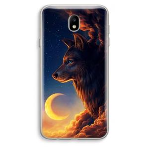CaseCompany Night Guardian: Samsung Galaxy J7 (2017) Transparant Hoesje