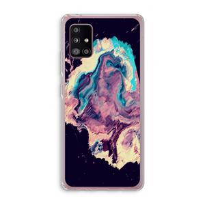 CaseCompany Cosmic Silence: Samsung Galaxy A51 5G Transparant Hoesje