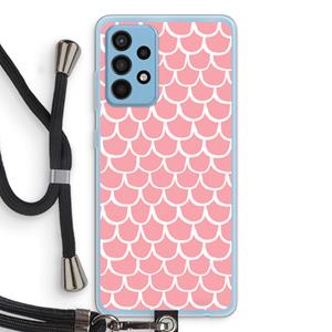 CaseCompany Dakpannetjes: Samsung Galaxy A52 Transparant Hoesje met koord