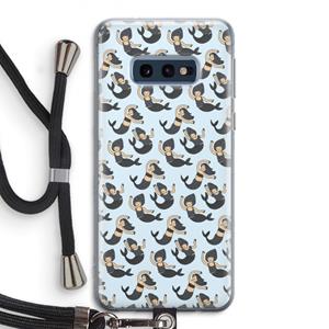 CaseCompany Zeemeermin: Samsung Galaxy S10e Transparant Hoesje met koord