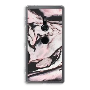 CaseCompany Roze stroom: Sony Xperia XZ2 Transparant Hoesje