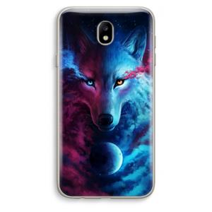 CaseCompany Where Light And Dark Meet: Samsung Galaxy J7 (2017) Transparant Hoesje