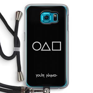 CaseCompany Squid Game: Samsung Galaxy S6 Transparant Hoesje met koord