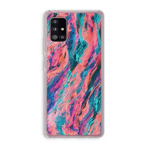 CaseCompany Electric Times: Samsung Galaxy A51 5G Transparant Hoesje
