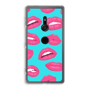 CaseCompany Bite my lip: Sony Xperia XZ2 Transparant Hoesje