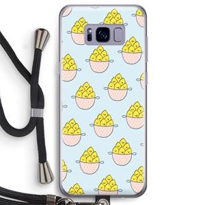 CaseCompany Citroenen: Samsung Galaxy S8 Transparant Hoesje met koord