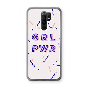 CaseCompany GRL PWR: Xiaomi Redmi 9 Transparant Hoesje