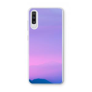 CaseCompany Sunset pastel: Samsung Galaxy A70 Transparant Hoesje