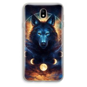 CaseCompany Wolf Dreamcatcher: Samsung Galaxy J7 (2017) Transparant Hoesje