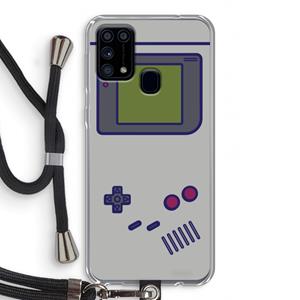 CaseCompany Game On: Samsung Galaxy M31 Transparant Hoesje met koord