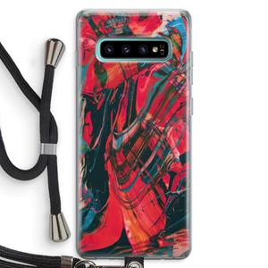 CaseCompany Endless Descent: Samsung Galaxy S10 Plus Transparant Hoesje met koord