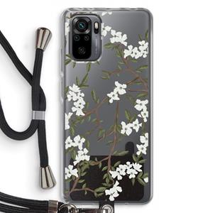 CaseCompany Blossoming spring: Xiaomi Redmi Note 10 Pro Transparant Hoesje met koord