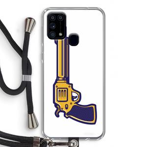 CaseCompany Pew Pew Pew: Samsung Galaxy M31 Transparant Hoesje met koord