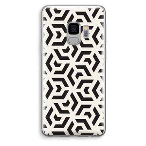 CaseCompany Crazy pattern: Samsung Galaxy S9 Transparant Hoesje