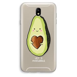 CaseCompany Avocuddle: Samsung Galaxy J7 (2017) Transparant Hoesje
