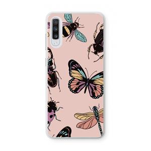 CaseCompany Tiny Bugs: Samsung Galaxy A70 Transparant Hoesje