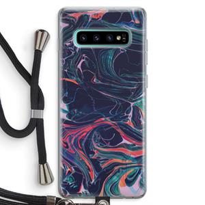 CaseCompany Light Years Beyond: Samsung Galaxy S10 Plus Transparant Hoesje met koord