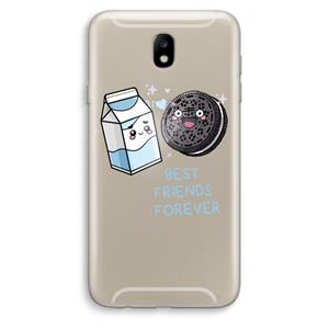 CaseCompany Best Friend Forever: Samsung Galaxy J7 (2017) Transparant Hoesje