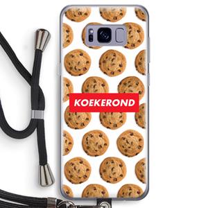 CaseCompany Koekerond: Samsung Galaxy S8 Transparant Hoesje met koord
