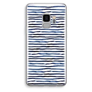 CaseCompany Verrassende lijnen: Samsung Galaxy S9 Transparant Hoesje