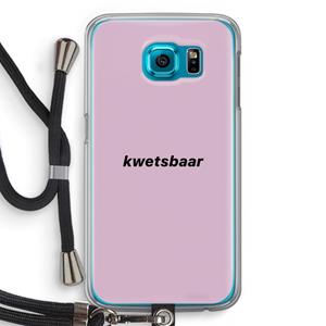 CaseCompany kwetsbaar: Samsung Galaxy S6 Transparant Hoesje met koord