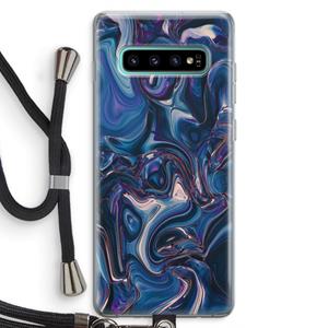 CaseCompany Mirrored Mirage: Samsung Galaxy S10 Plus Transparant Hoesje met koord