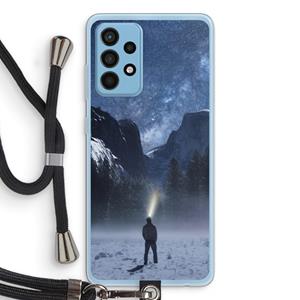 CaseCompany Wanderlust: Samsung Galaxy A52 Transparant Hoesje met koord