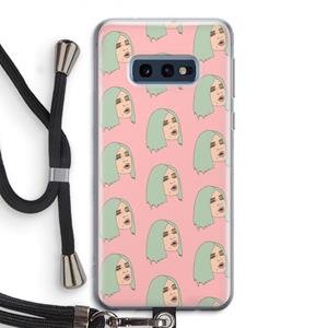 CaseCompany King Kylie: Samsung Galaxy S10e Transparant Hoesje met koord