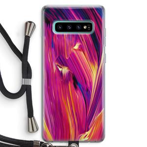 CaseCompany Phoenix: Samsung Galaxy S10 Plus Transparant Hoesje met koord