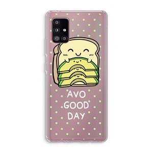 CaseCompany Avo Good Day: Samsung Galaxy A51 5G Transparant Hoesje