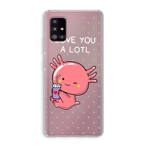 CaseCompany Love You A Lotl: Samsung Galaxy A51 5G Transparant Hoesje