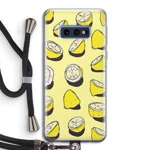 CaseCompany When Life Gives You Lemons...: Samsung Galaxy S10e Transparant Hoesje met koord