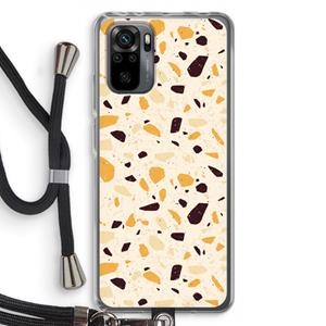 CaseCompany Terrazzo N°13: Xiaomi Redmi Note 10 Pro Transparant Hoesje met koord
