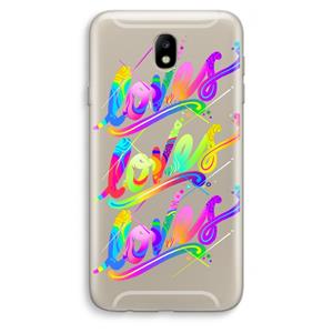 CaseCompany Loves: Samsung Galaxy J7 (2017) Transparant Hoesje