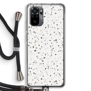CaseCompany Terrazzo N°14: Xiaomi Redmi Note 10 Pro Transparant Hoesje met koord